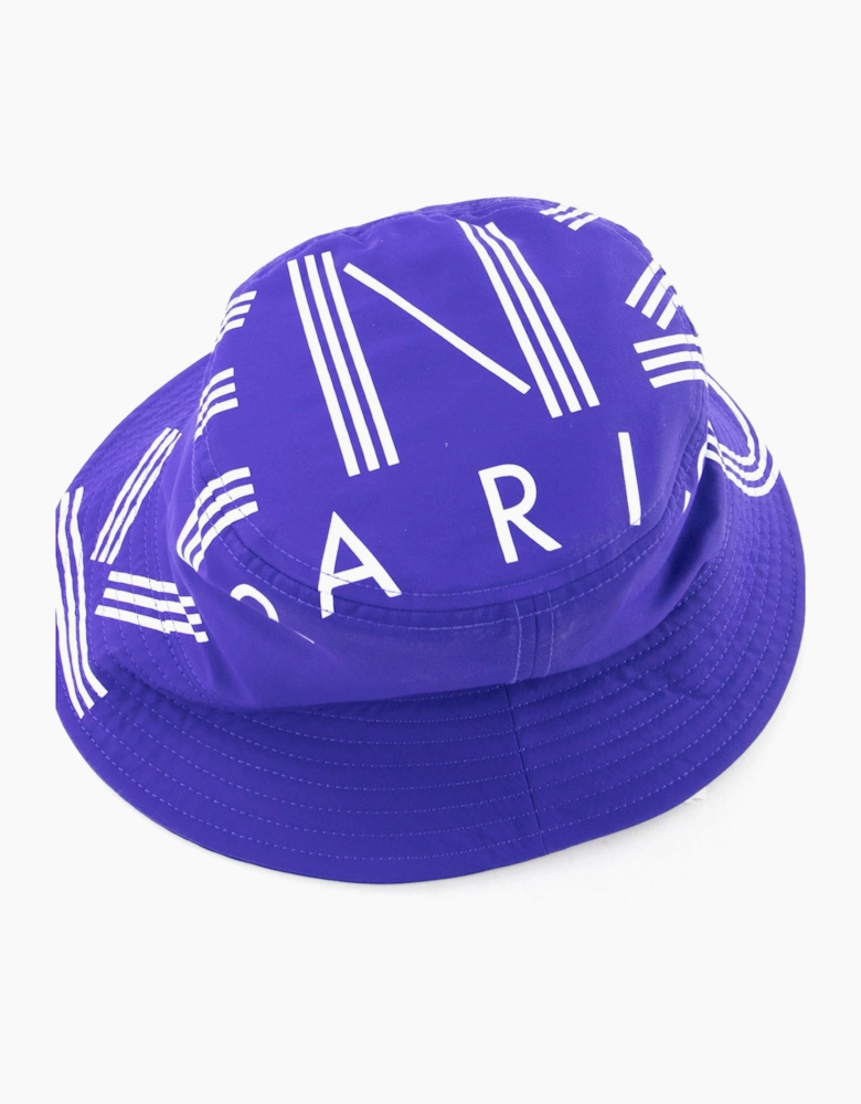 Kenzo Logo Bucket Hat Purple