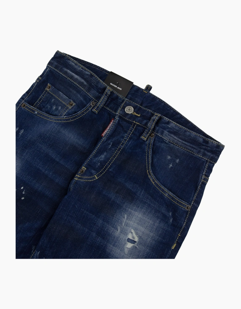 Dsquared2 Kickass Washed Skater Jean Denim 470