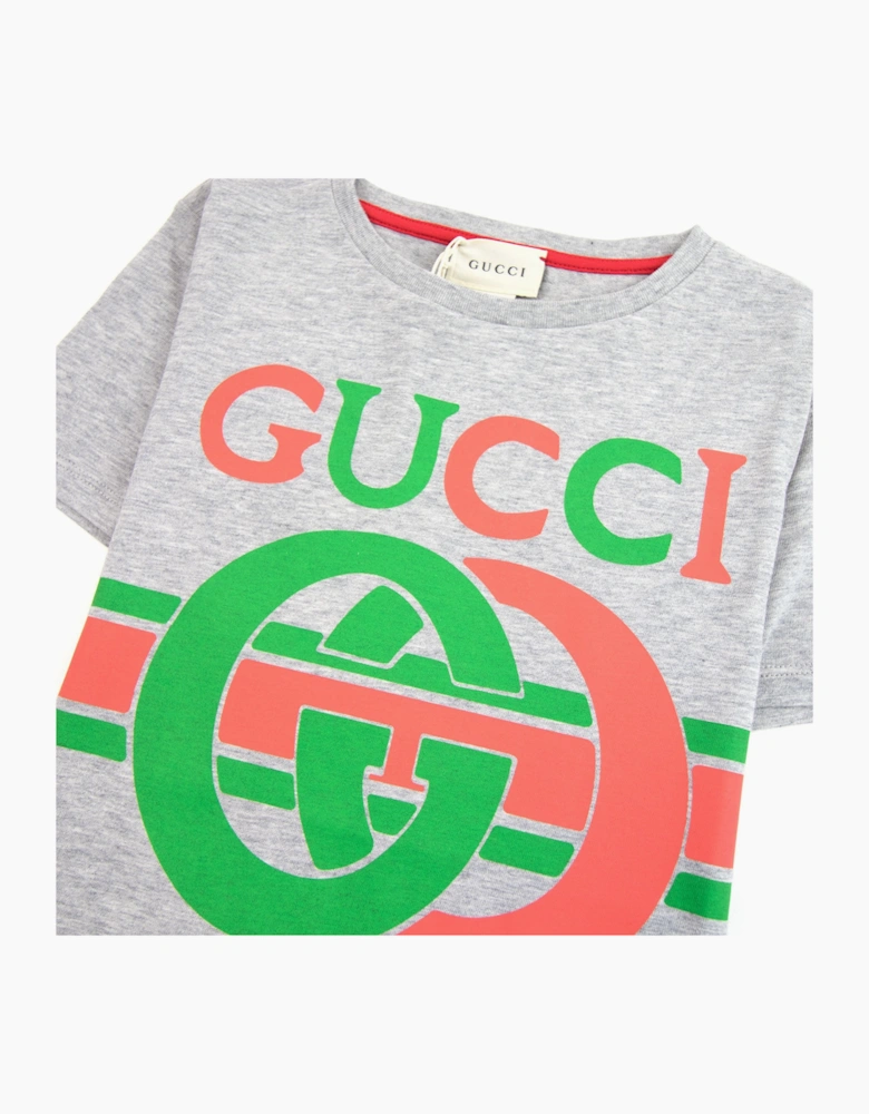 Gucci Junior Interlocking G T-shirt Grey