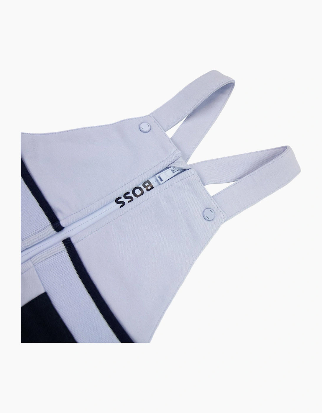 Hugo Boss Kids Baby Logo Dungarees Pale Blue 771