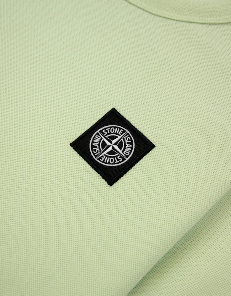 Stone Island Junior 2100001 Light Cotton Compass Patch T Shirt Chlorophyll V005c