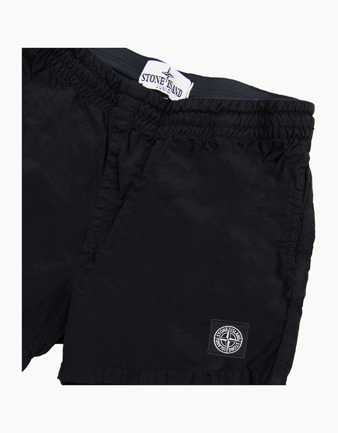 Stone Island Junior B10001 Nylon Metal In Econyle Swim Shorts Black V0029