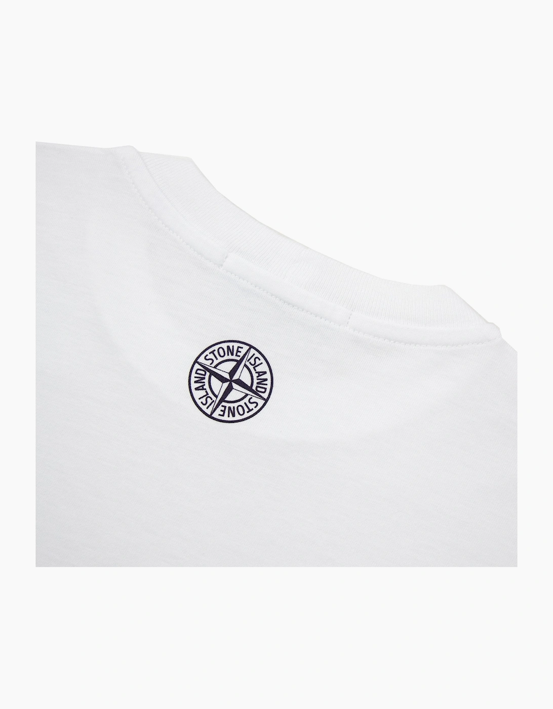 Stone Island Junior 30/1 Camo Two Print Logo T Shirt White V0001