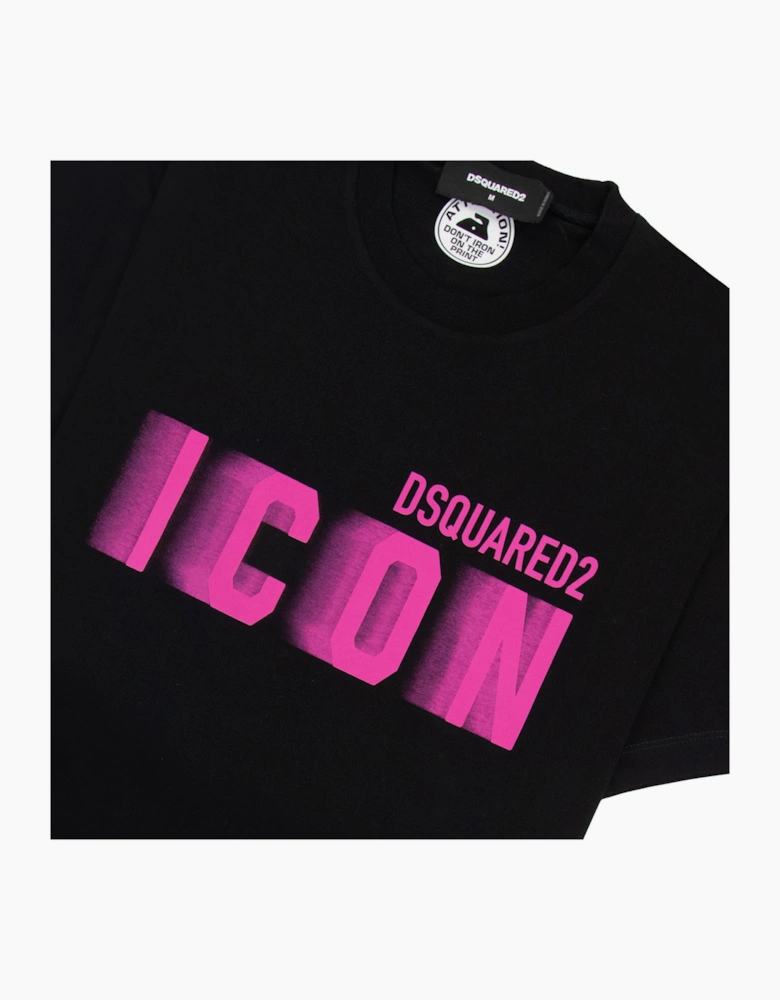 Dsquared2 Icon Blur Cool Fit T Shirt Black