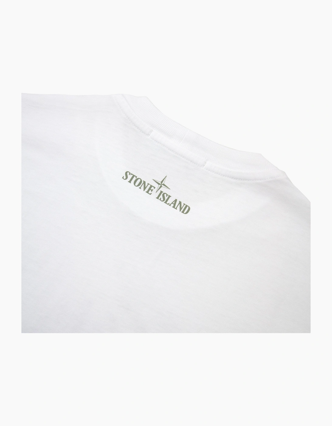 Stone Island Junior 2100010 30/1 Baobab One Print T Shirt White V0001