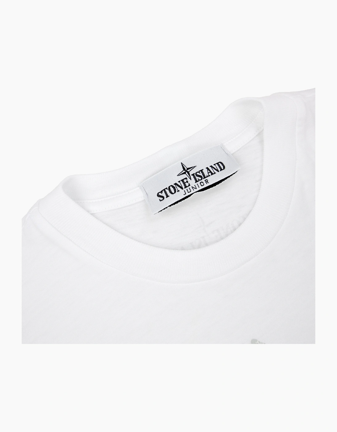 Stone Island Junior 2100010 30/1 Baobab One Print T Shirt White V0001