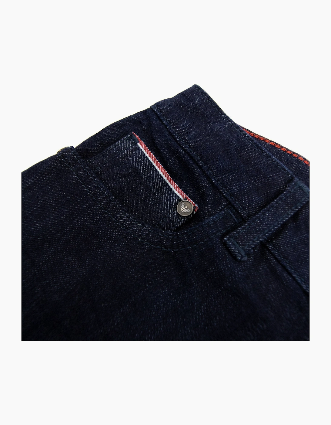 Armani Junior Five Pocket Dark Denim Jeans Dark Denim