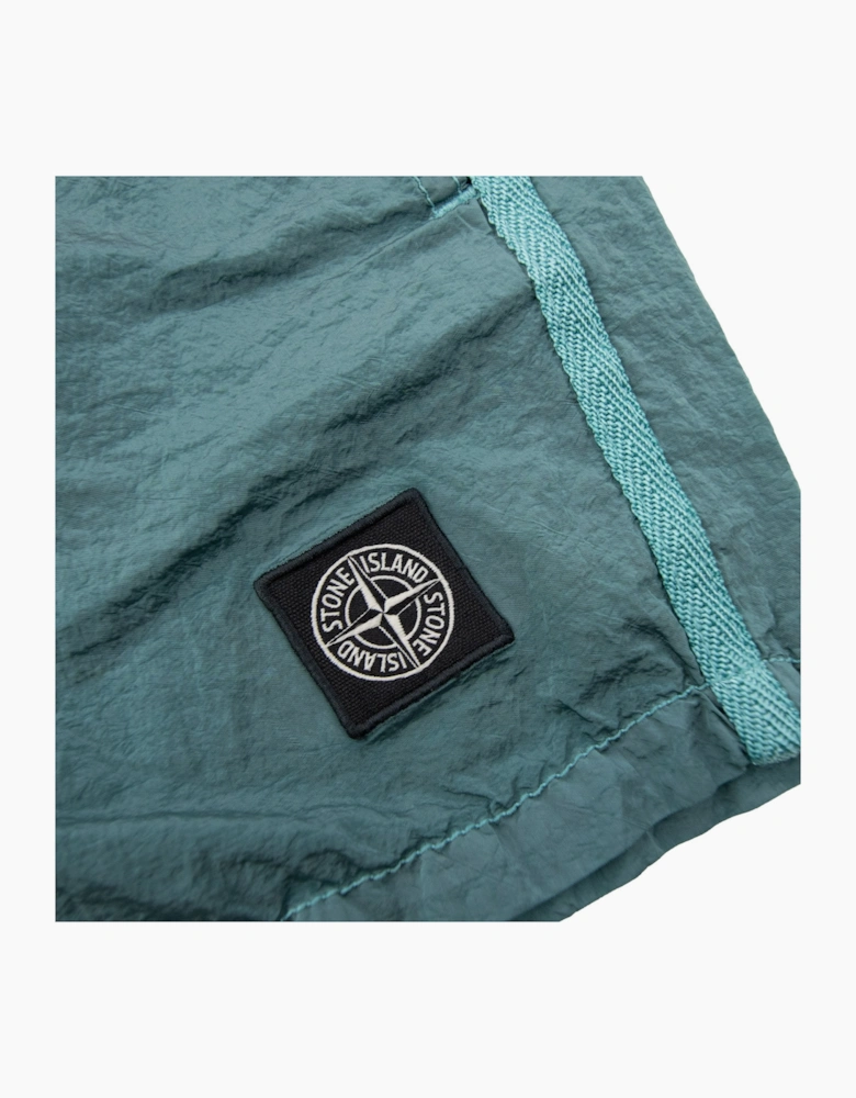 Stone Island Junior B10001 Nylon Metal In Econyle Swim Shorts Light Green S0043