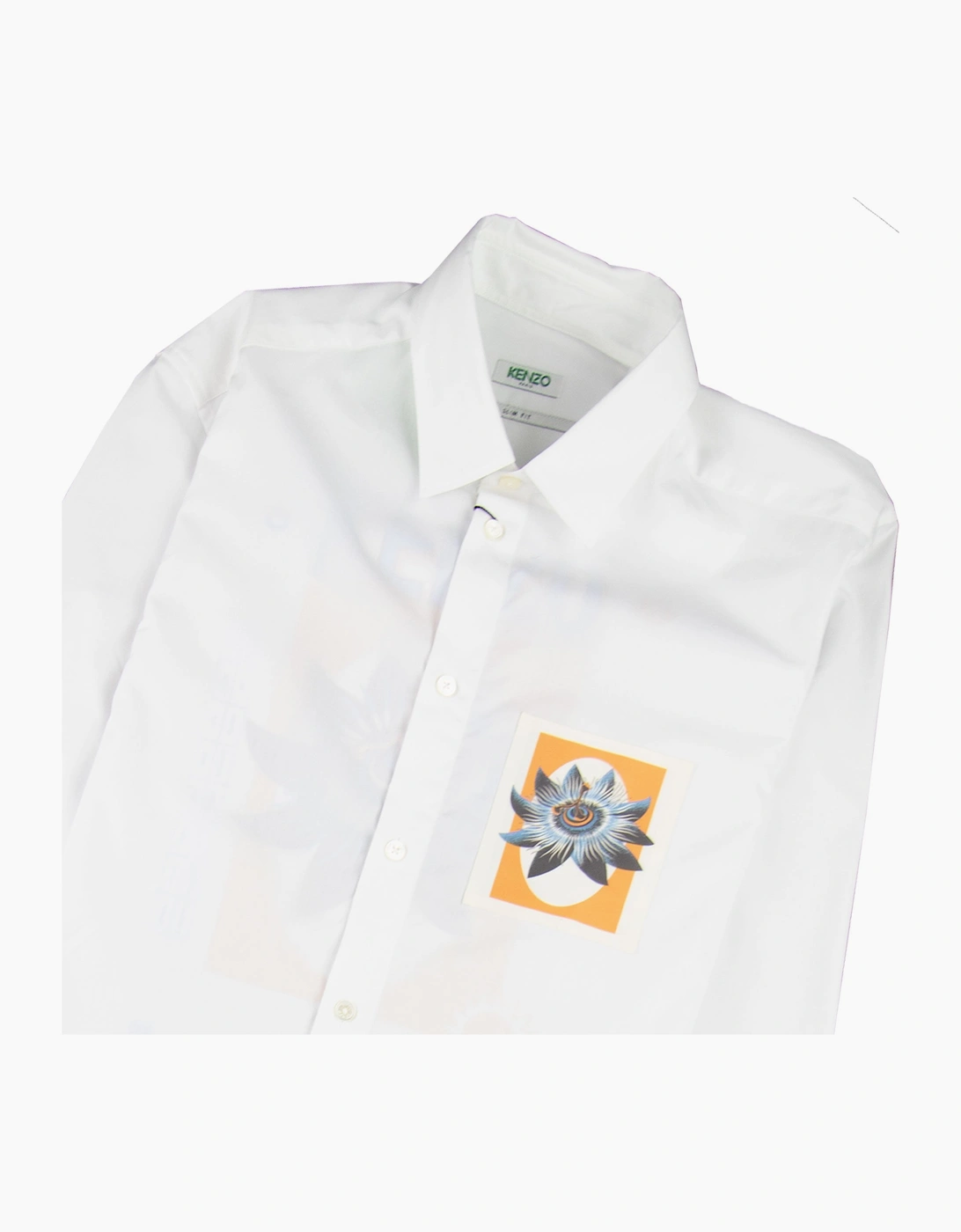 Kenzo Passion Flower Slim-fit Shirt White