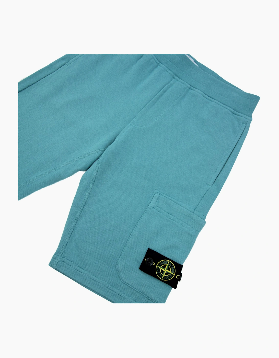 Stone Island Junior S/s Shorts Turquoise V0042