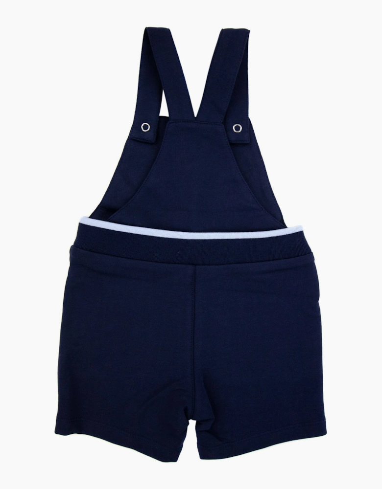 Hugo Boss Kids Baby Logo Dungarees Navy 849