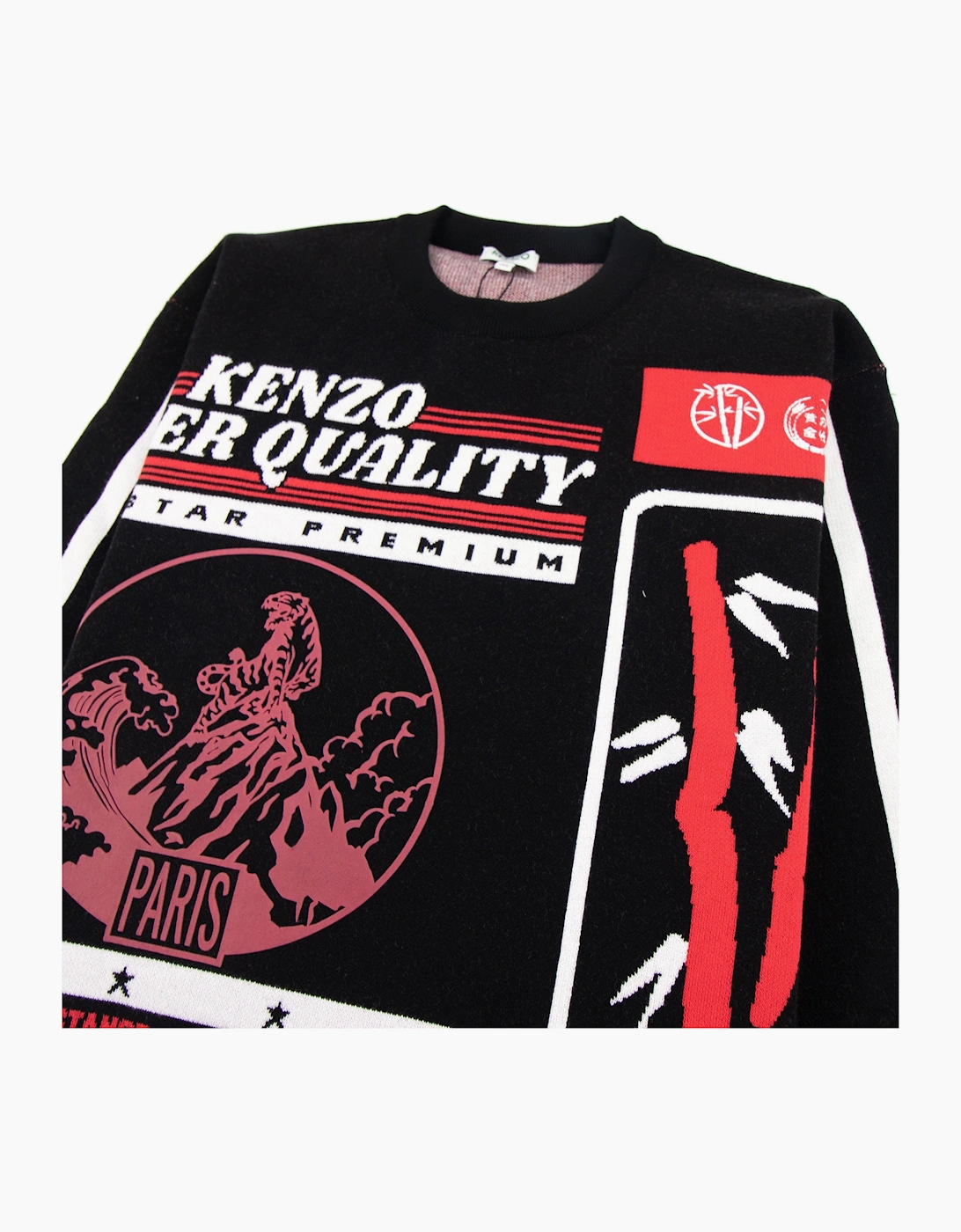 Kenzo Rice Bags Knitted Jumper Black
