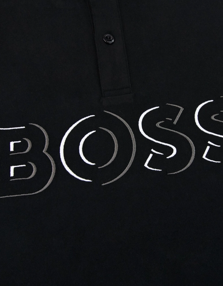 Hugo Boss Pavel Embroidered Logo Polo Black 001