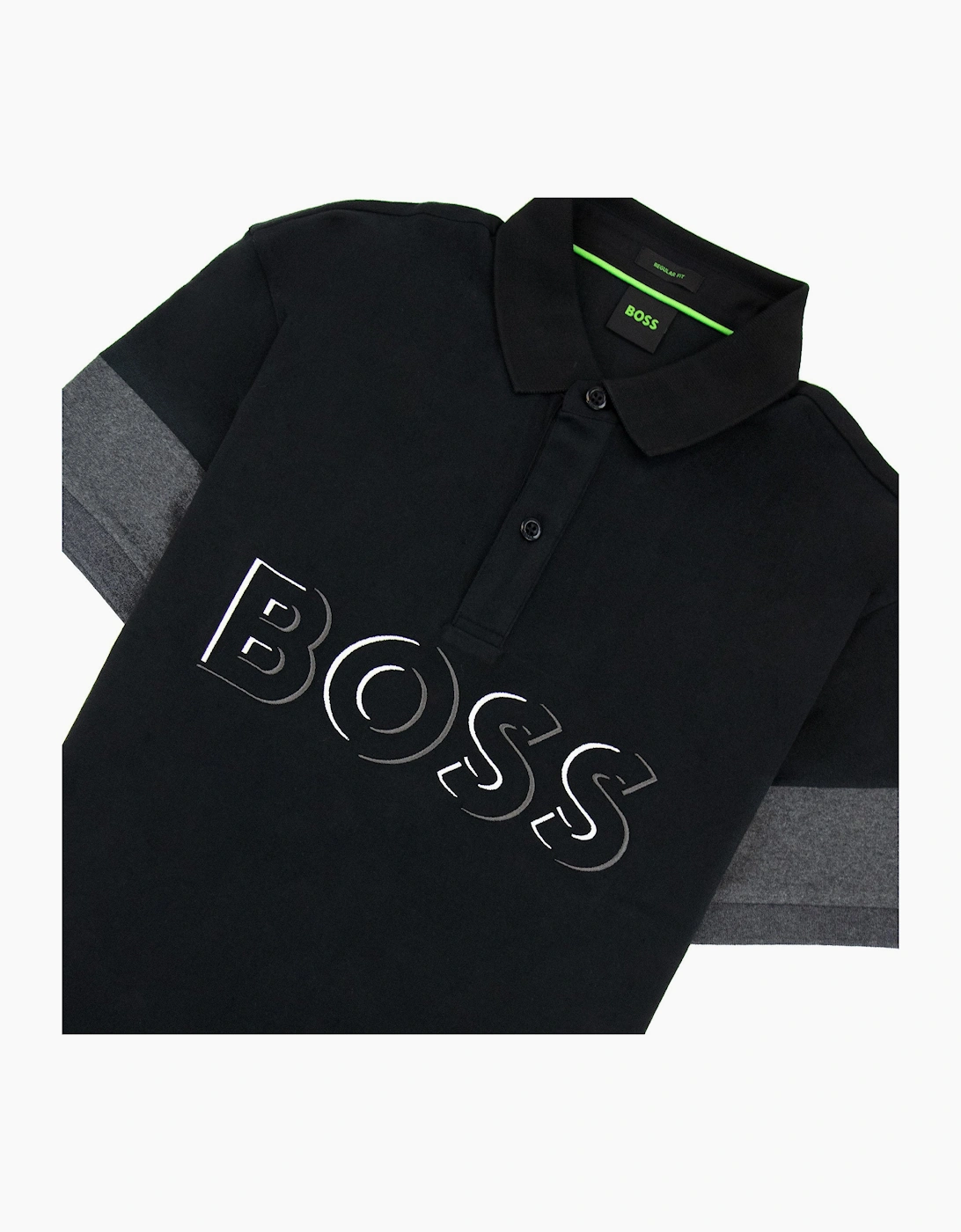 Hugo Boss Pavel Embroidered Logo Polo Black 001