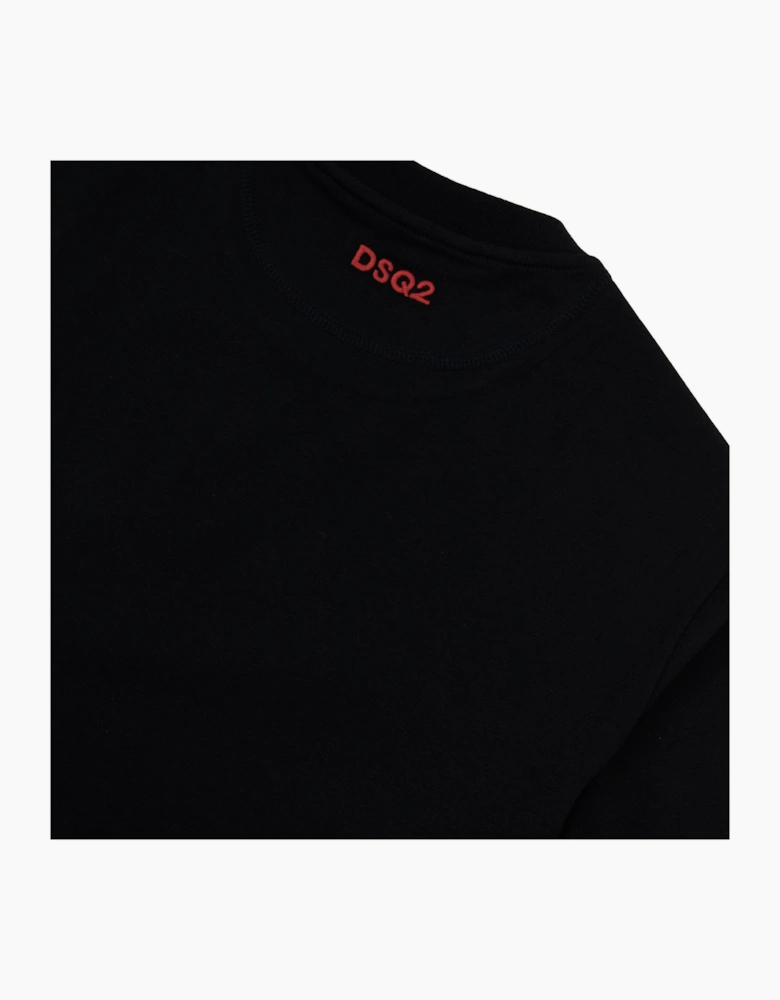Dsquared2 Embroidered Back Logo T Shirt Black