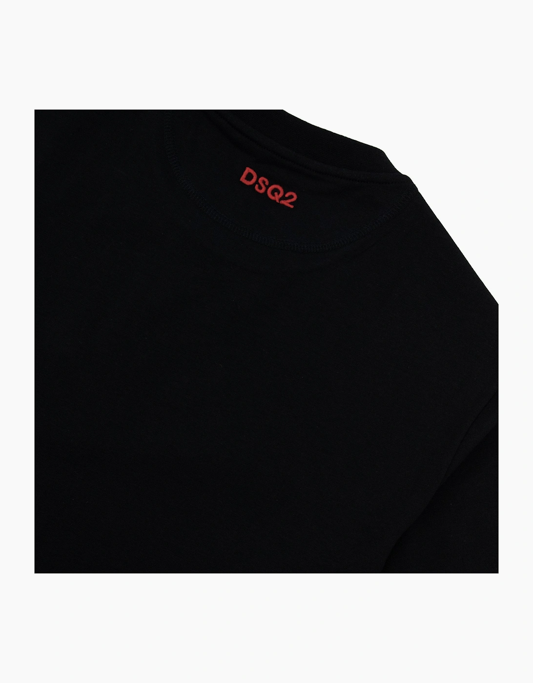 Dsquared2 Embroidered Back Logo T Shirt Black