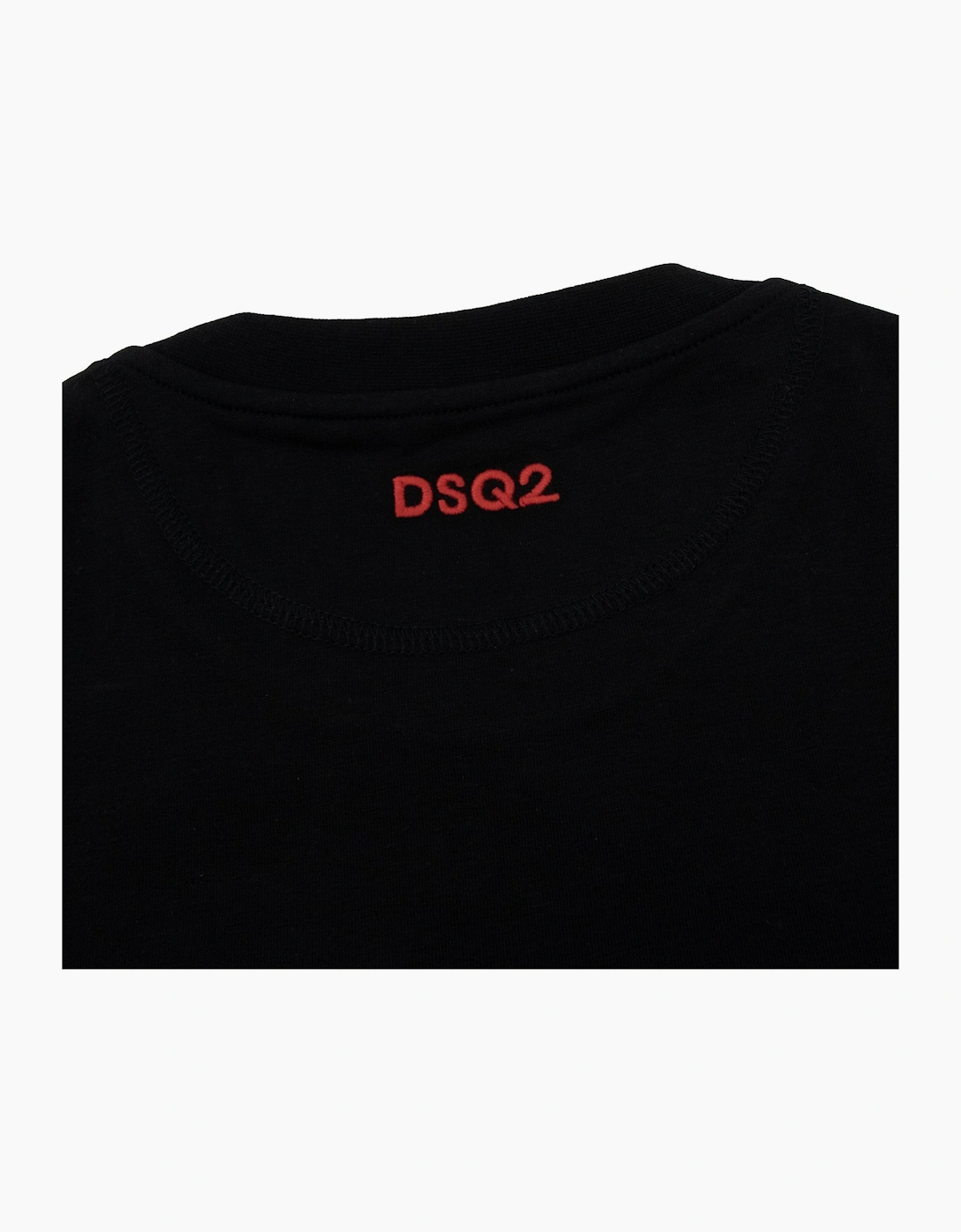 Dsquared2 Embroidered Back Logo T Shirt Black