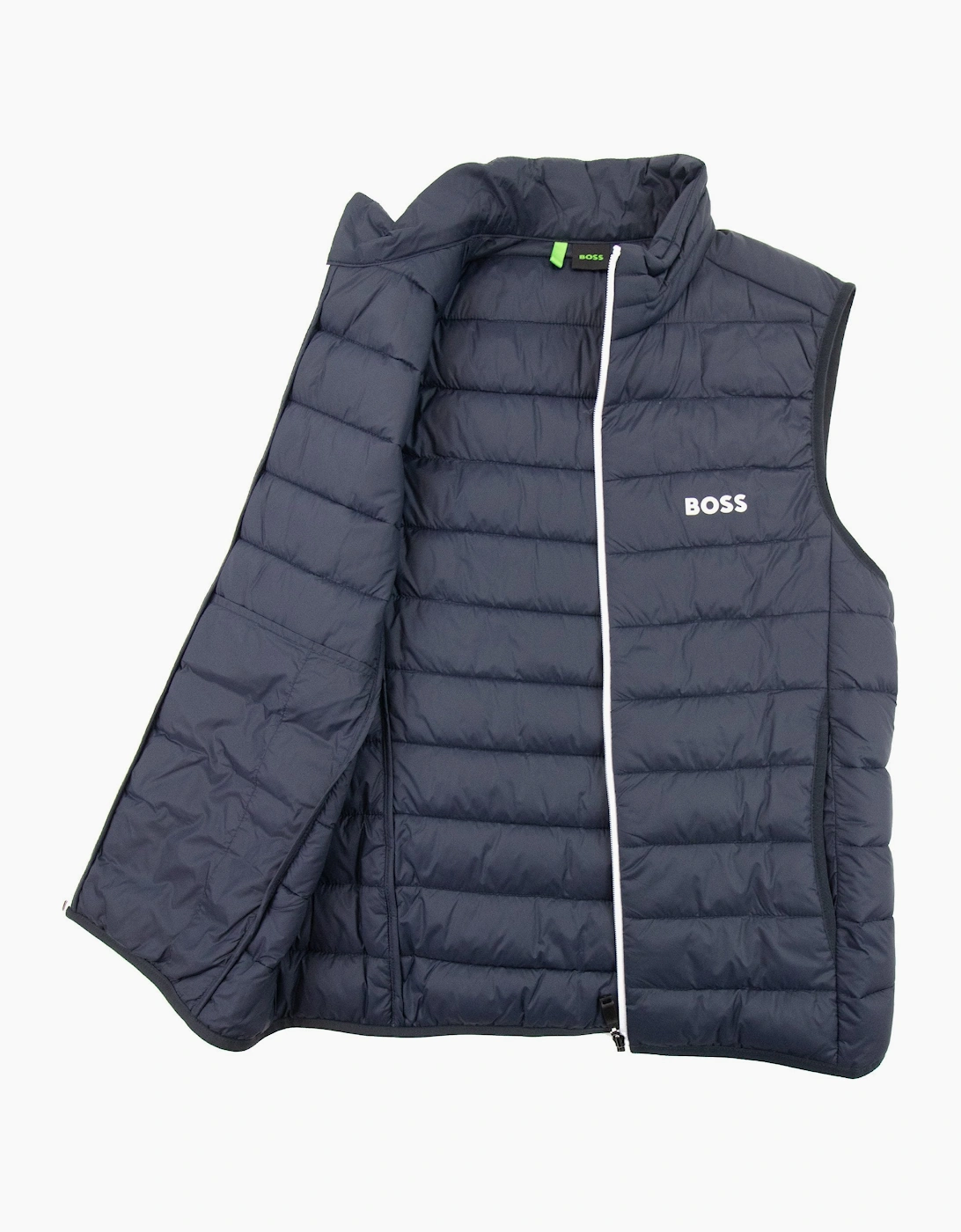 Hugo Boss V Thor Logo Detail Water Repellent Gilet Navy 402