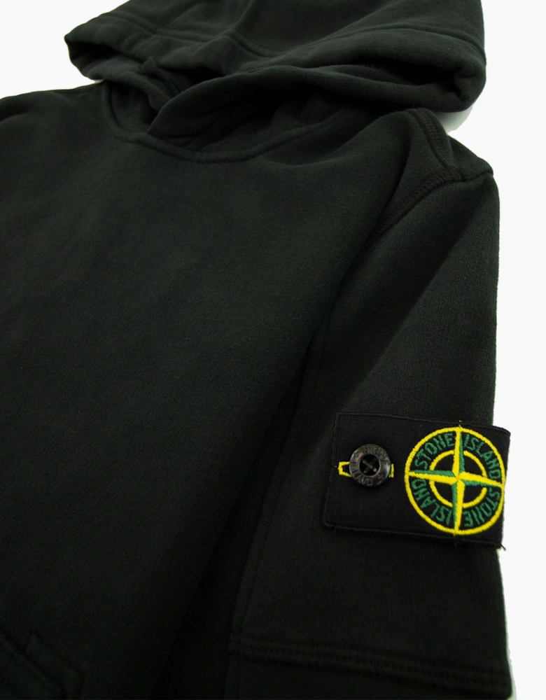 Stone Island Junior 60240 Hooded Sweatshirt Black V0029