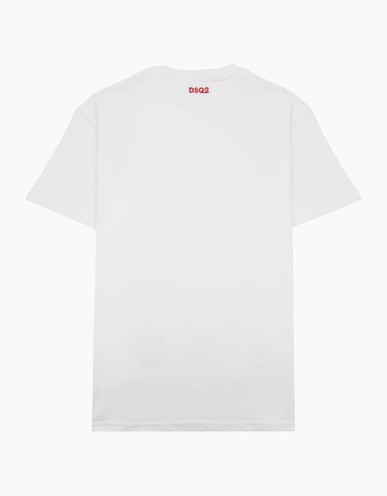 Dsquared2 Embroidered Back Logo T Shirt White
