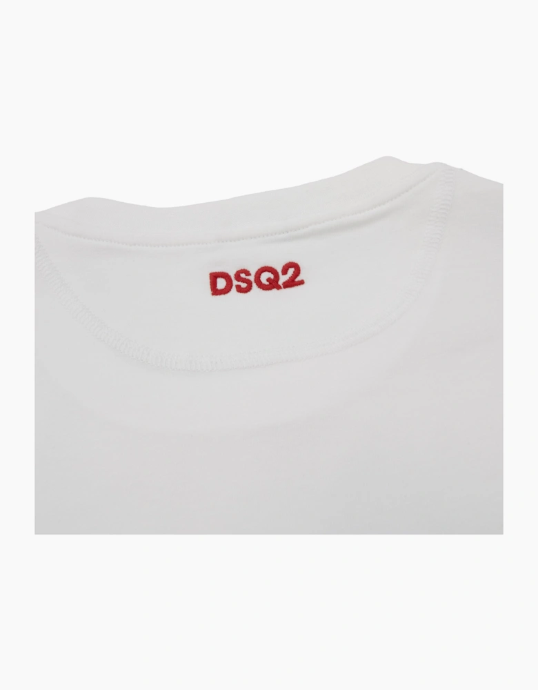 Dsquared2 Embroidered Back Logo T Shirt White