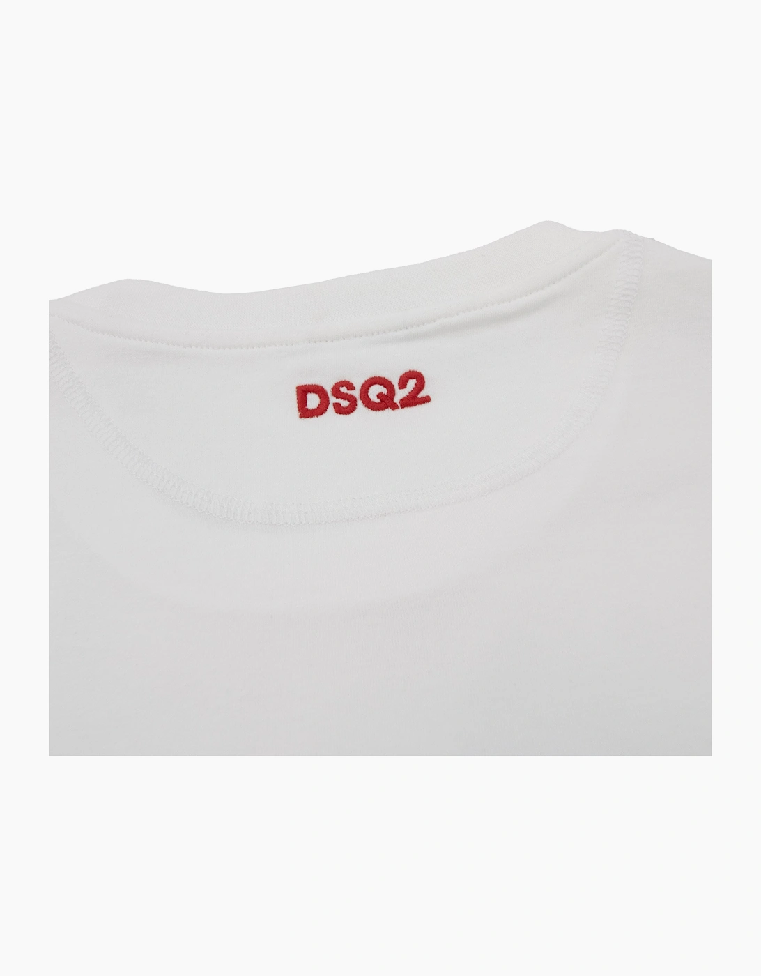 Dsquared2 Embroidered Back Logo T Shirt White