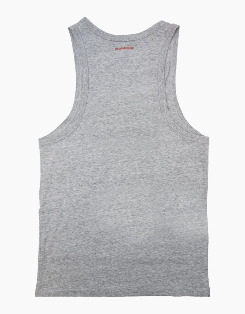 Dsquared2 Back Logo Tank Top Marl Grey