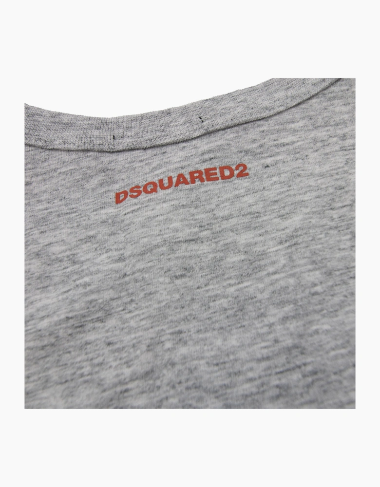 Dsquared2 Back Logo Tank Top Marl Grey