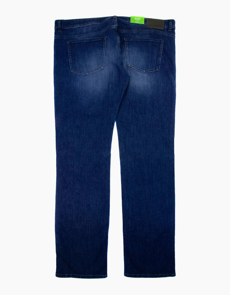 Hugo Boss C-delaware1 Slim Fit Jean Dark Wash Whisker Denim