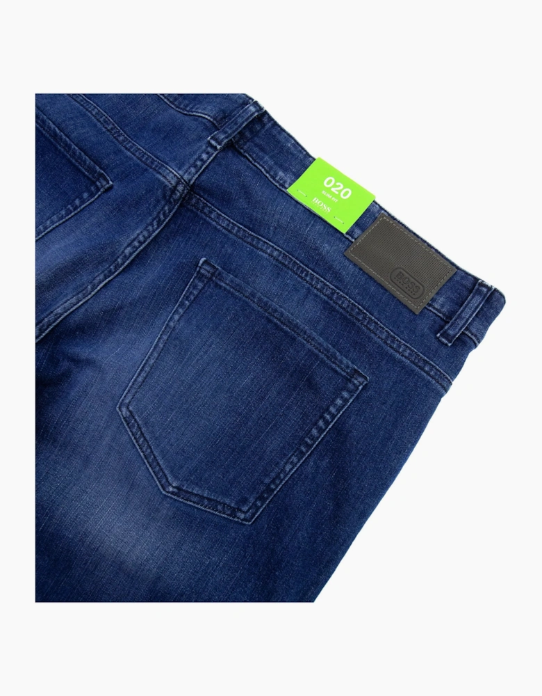 Hugo Boss C-delaware1 Slim Fit Jean Dark Wash Whisker Denim
