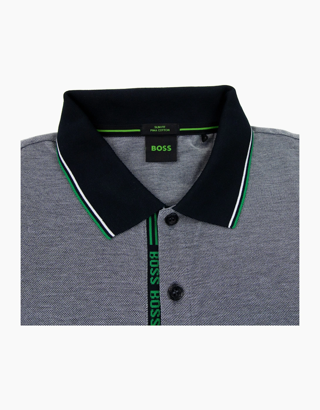 Hugo Boss Paule 4 Slim Fit Branded Placket Polo Black 401