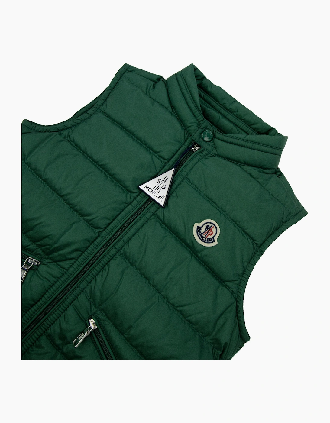 Moncler Junior Gui Down Gilet Emerald Green 84l