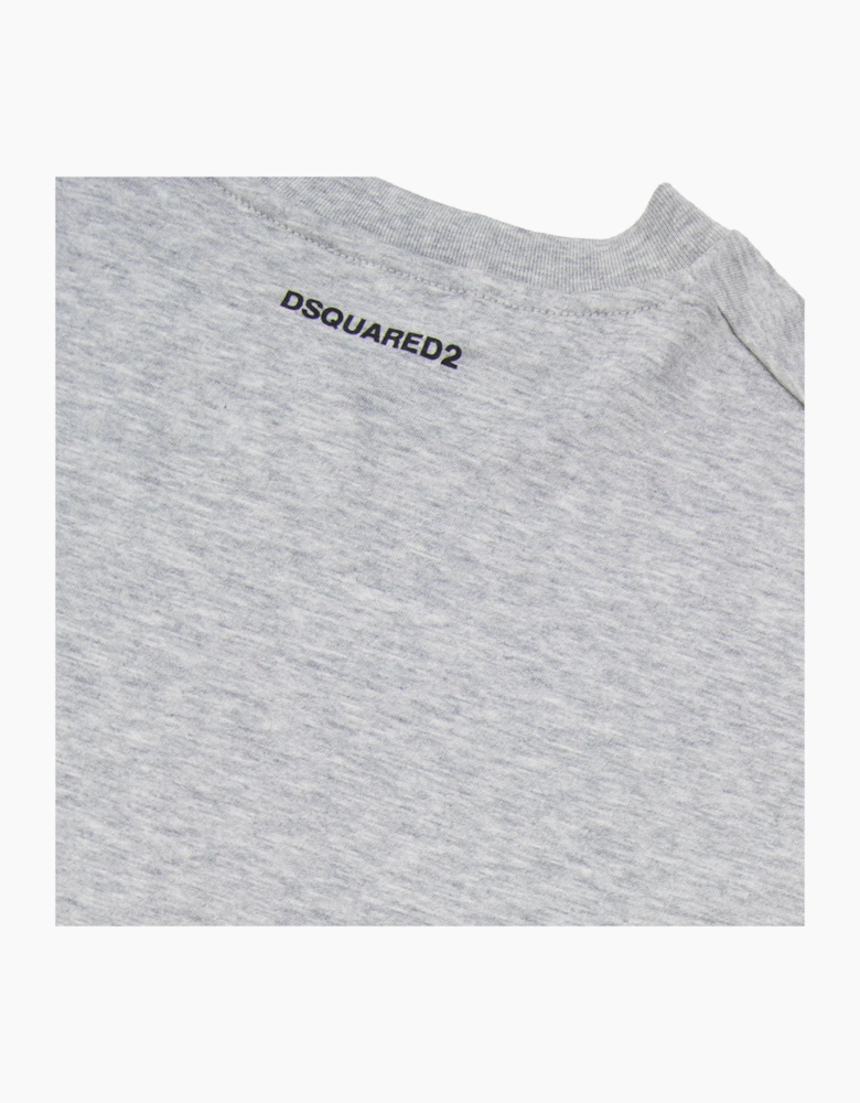 Dsquared2 Small Logo Plain T Shirt Grey