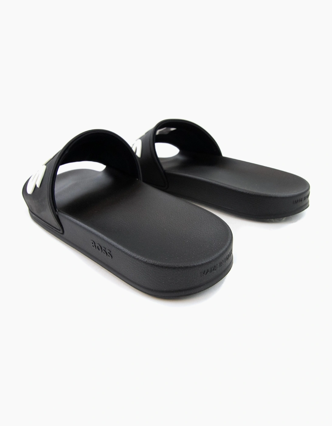 Hugo Boss Kirk Raised Contrast Logo Slider Black 001