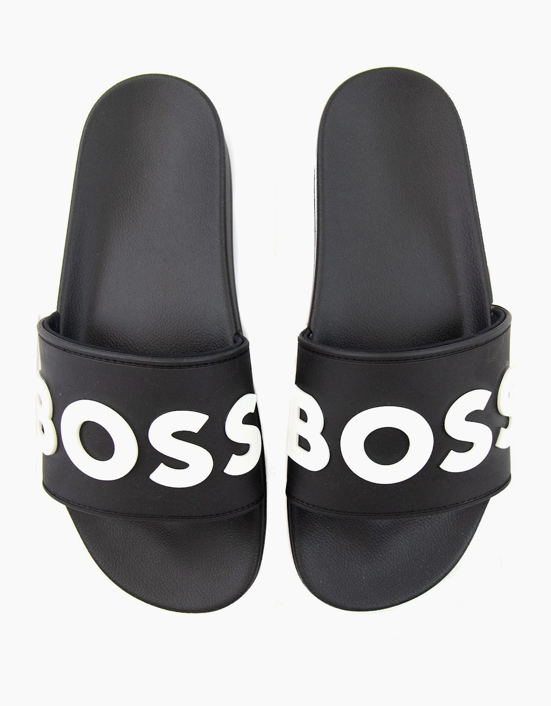 Hugo Boss Kirk Raised Contrast Logo Slider Black 001