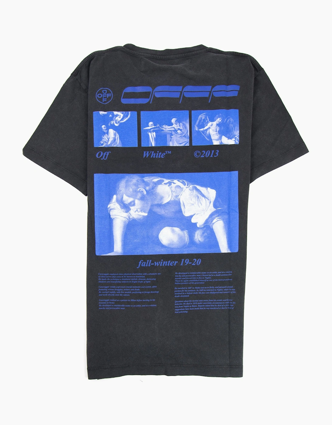 Off White Hardcore Caravaggio Jersey T-shirt Black/blue