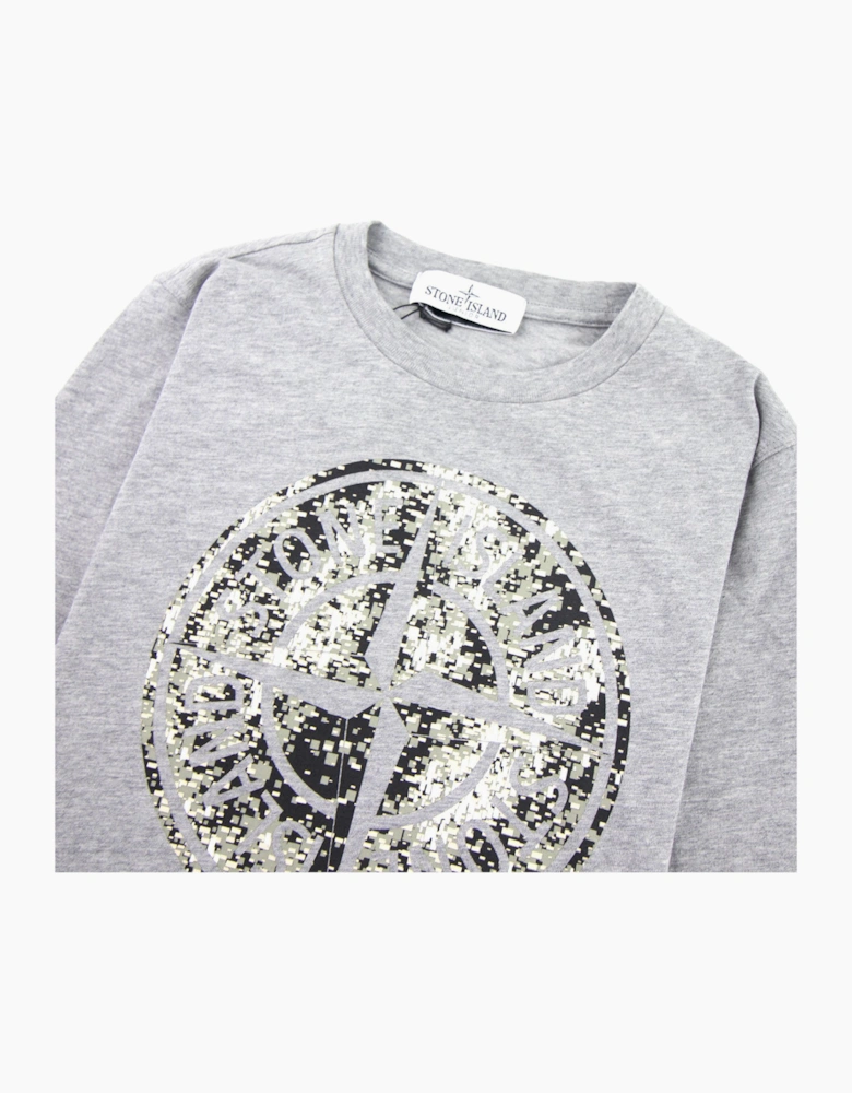 Stone Island Junior 21057 Digi Compass T-shirt Grey V1064