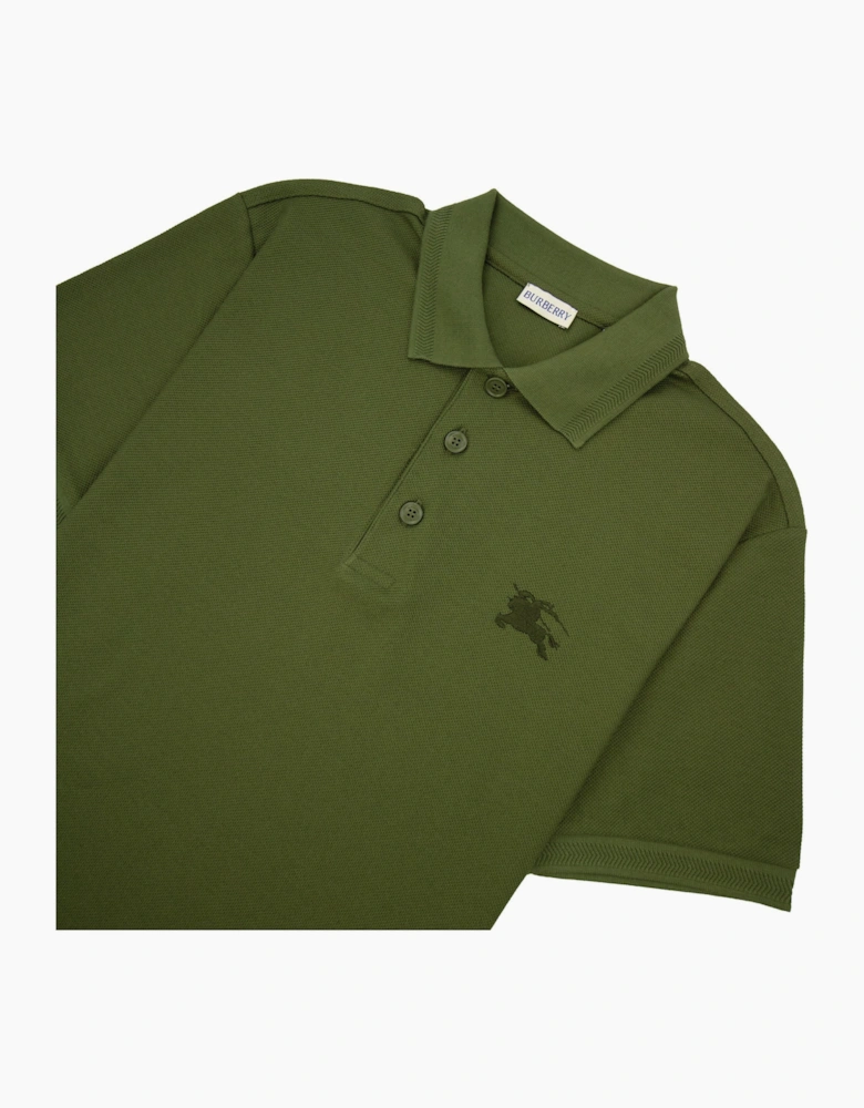 Burberry EKD Cotton Polo Shirt Olive