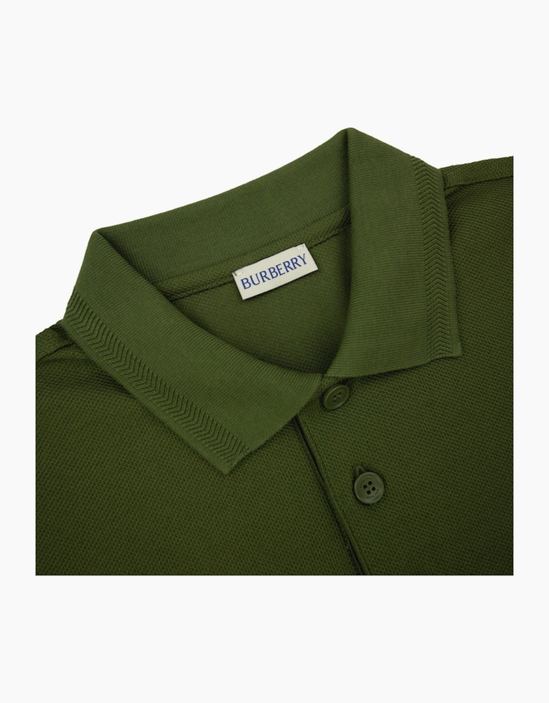 Burberry EKD Cotton Polo Shirt Olive
