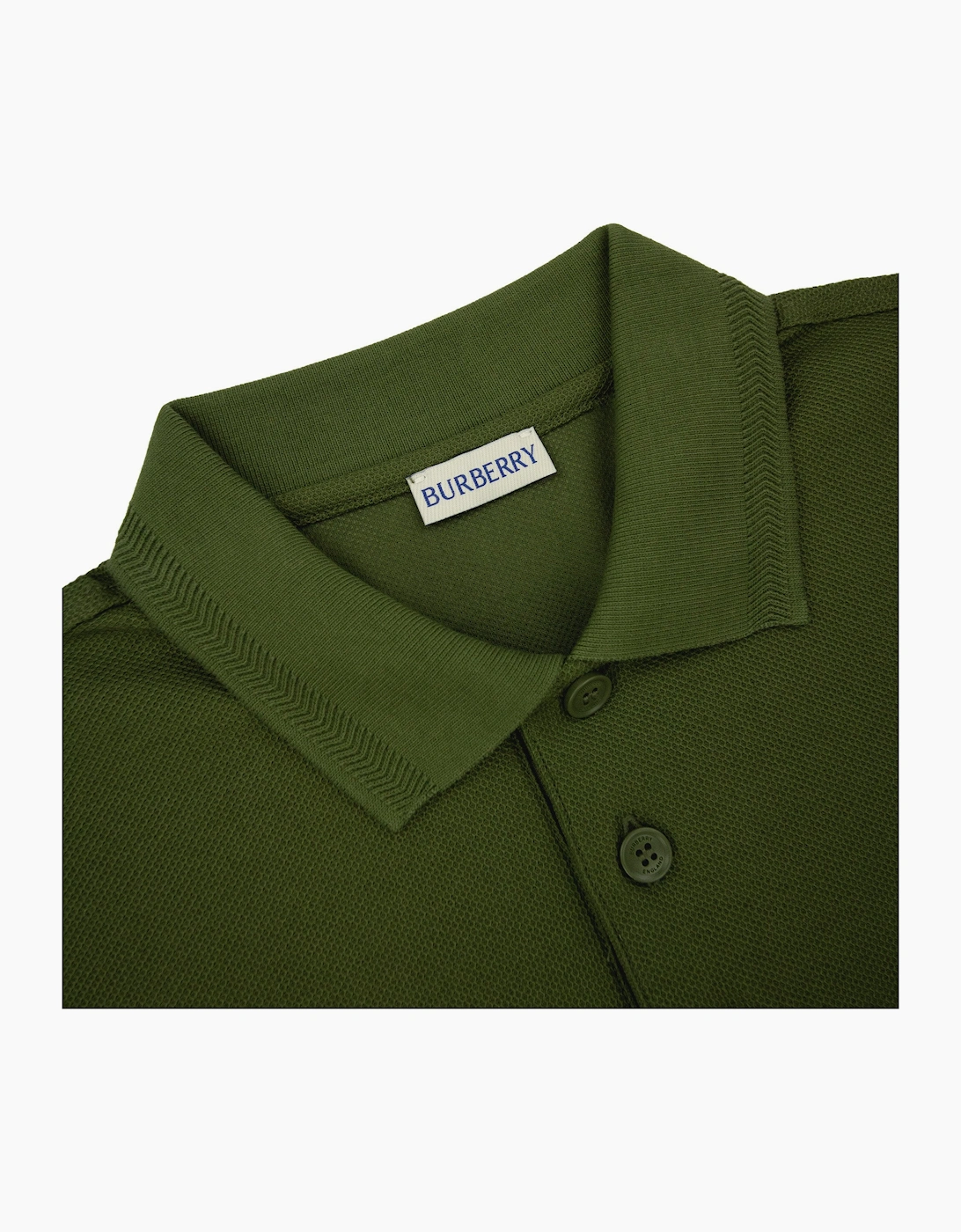 Burberry EKD Cotton Polo Shirt Olive