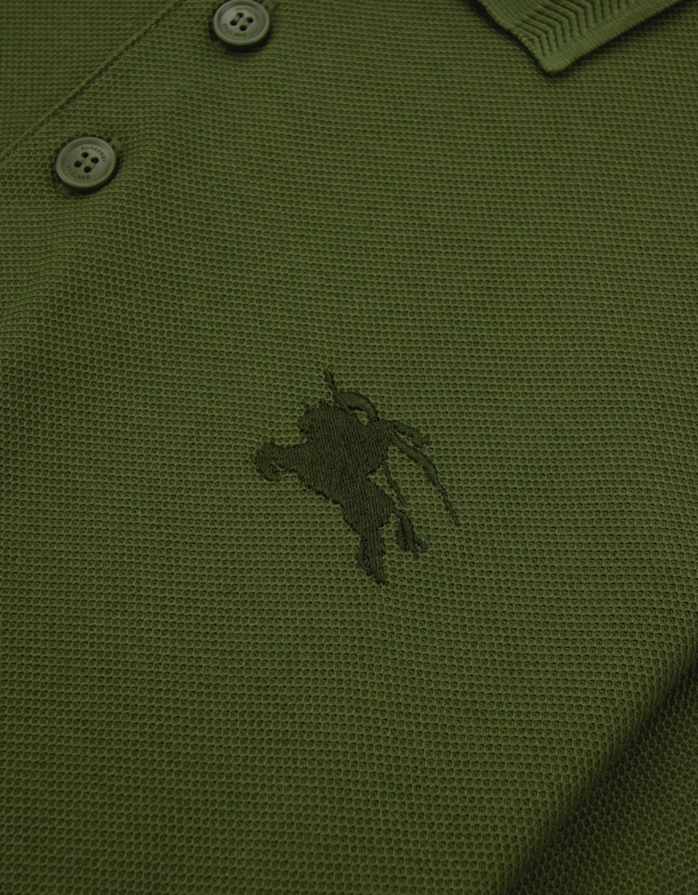 Burberry EKD Cotton Polo Shirt Olive