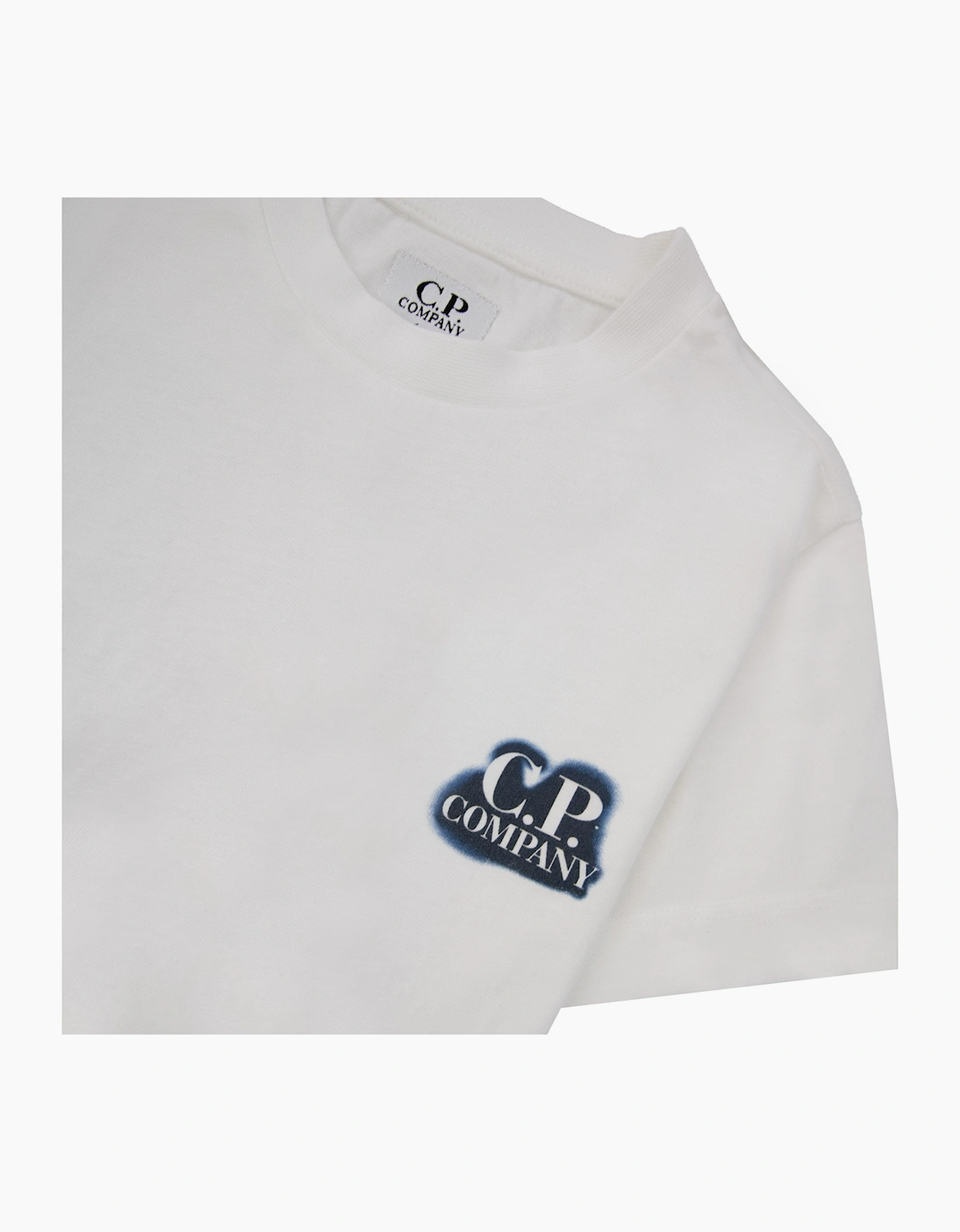 Cp Company Undersixteen 30/1 Artisanal Prints T Shirt White 103