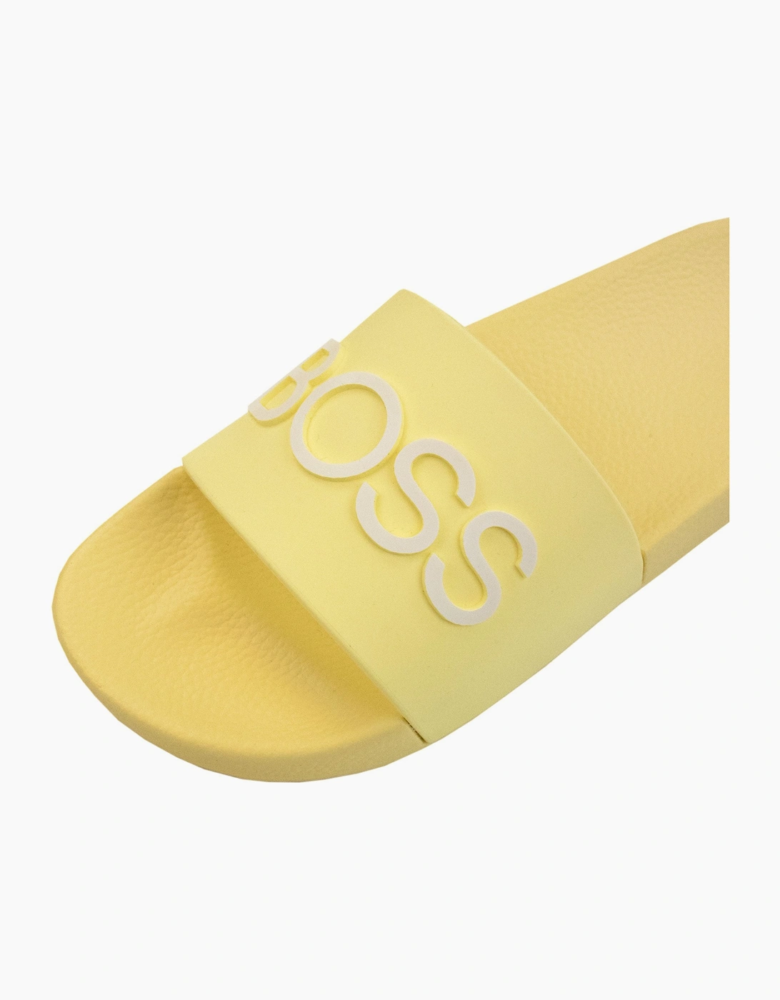 Hugo Boss Kids Embossed Logo Sliders Yellow 528