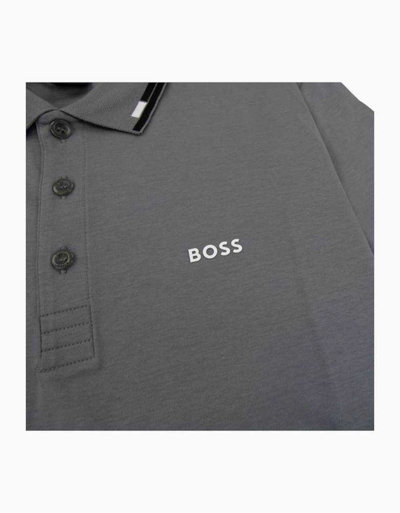 Hugo Boss Paule Slim Fit Laxury Cotton Polo Grey 036
