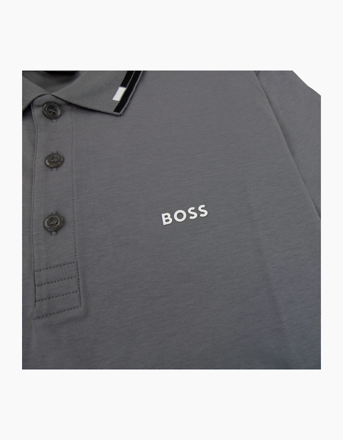 Hugo Boss Paule Slim Fit Laxury Cotton Polo Grey 036