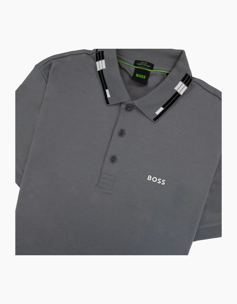 Hugo Boss Paule Slim Fit Laxury Cotton Polo Grey 036