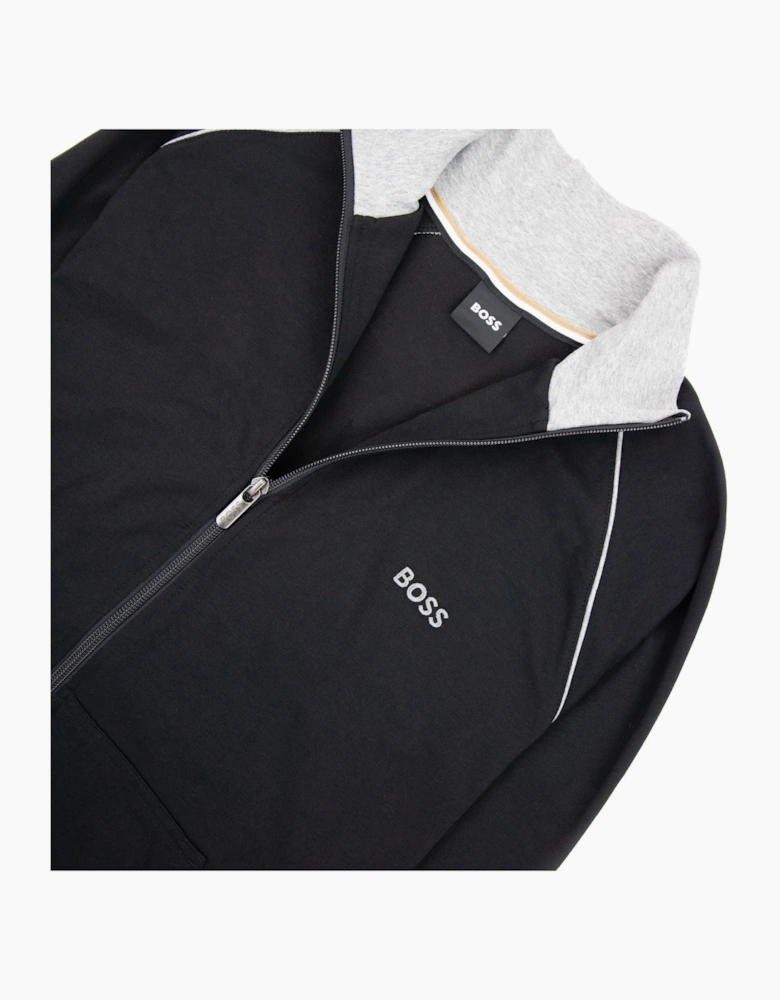 Hugo Boss Mix&match Logo Zip Funnel Neck Black 001