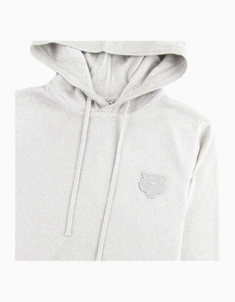 Kenzo Tiger Logo Hoodie Marl Grey
