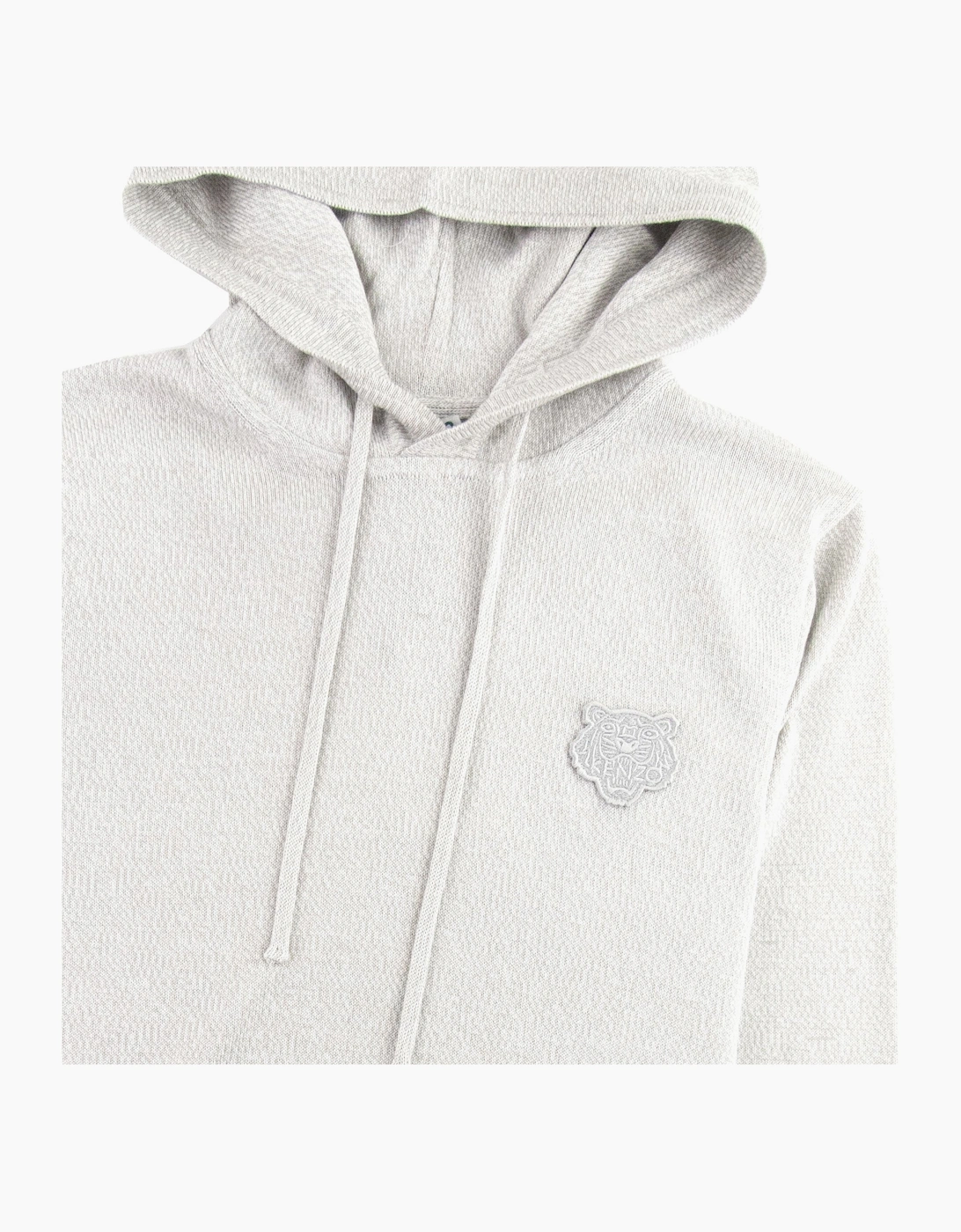 Kenzo Tiger Logo Hoodie Marl Grey