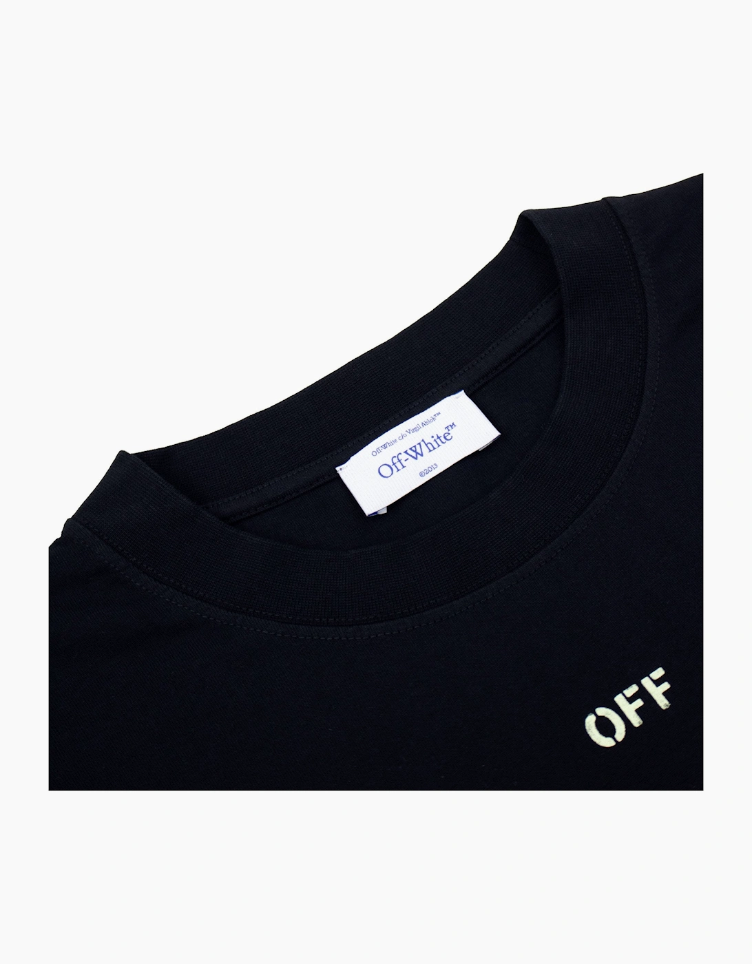 Off White Croco Arrow Slim S/s T Shirt Black Lime
